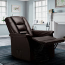 Poltrona Alzapersona Elettrica 1 Motore 68x77x109 cmin Similpelle Marrone Scuro