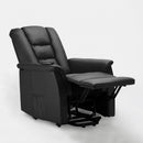 Poltrona Alzapersona Elettrica 1 Motore 68x77x109 cmin Similpelle Nero