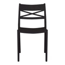 Set 6 Sedie 81x46x52 cm in Polipropilene Nero