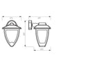 Lampada Applique Rivolta in Basso Colore Nero per Esterno Linea Stelt Sovil