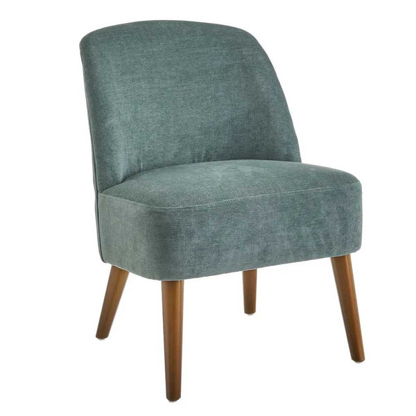 acquista Poltrona Relax in Legno e Tessuto Colore Verde Acqua Mod. Petty 52x58x71H cm