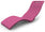 Lettino Chaise Longue da Esterno Giardino Seduta a Terra Arkema Serendipity Fuxia
