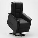 Poltrona Alzapersona Elettrica 1 Motore 68x77x109 cmin Similpelle Nero