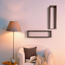 Mensola da Parete 60x18x15,5 cm in Fibra di Legno Regolo Grigio Sasso