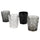 Set 4 Bicchieri Acqua Marrakech Stones in Vetro VdE Tivoli 1996 Grigio
