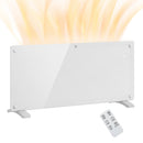 Riscaldatore a Convezione 2000W da Pavimento o a Parete con Telecomando e Timer Bianco 