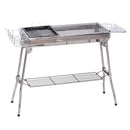 Barbecue a Carbone Carbonella Pieghevole Portatile in Acciaio 