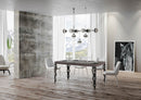 Tavolo Allungabile 200-460x90x77 cm Karamay Noce Telaio Antracite 