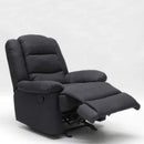 Poltrona Relax Reclinabile Manuale 89x100x100 cm in Tessuto Nero
