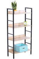 Libreria 4 Ripiani 60x27,6x126 cm in Metallo e Truciolato Motti