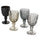 Set 4 Calici Syrah Stones in Vetro VdE Tivoli 1996 Grigio