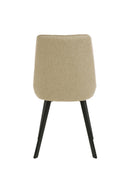 Set 4 Sedie 48x60xH87 cm in Microfibra Fox Beige