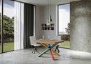 Tavolo Allungabile 140-244x90x77 cm Volantis Quercia Natura Telaio 4B 