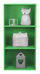 Libreria Modulare 3 Ripiani 40x29,5x80 cm in Pannello Truciolare Verde