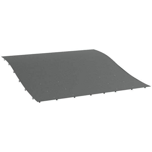 Telo di Ricambio per Pergola da Giardino 297x297 cm con 16 Fori di Drenaggio Grigio sconto