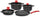 Batteria di Pentole 7 Pezzi in Alluminio Pressofuso Antiaderente Olympia Love Big