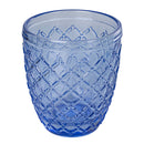 Set 6 Bicchieri Acqua Castle Ocean in Vetro VdE Tivoli 1996 Blu