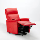 Poltrona Alzapersona Elettrica 1 Motore 60x73x104 cmin Similpelle Rosso