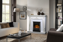 Camino Elettrico da Pavimento 103,5x110x30 cm Effetto Fiamma 2000W Napoli & Cristina Bianco