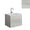Mobile Lavatoio Sospeso Vasca Zeus in MineralMarmo Apertura a Cassettone 80x48x50 cm Olmo Bianco