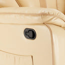 Poltrona Relax Reclinabile Manuale 90x74x130 cm in Similpelle Beige