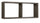 Mensola Rettangolare 2 Scomparti da Parete 70x30x15,5 cm in Fibra di Legno Morgana Rovere Scuro