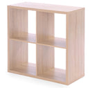 Libreria Quadrata con 4 Vani 77x33x77 cm Fumer Quadra-4B Rovere