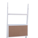 Libreria Scaffale 3 Ripiani 2 Armadietti Design Moderno in Legno Bianco 70x40x195 cm 