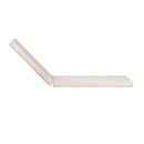 Cuscino per Sdraio Lettino Prendisole da Giardino 198x74x8 cm in Similpelle Crema