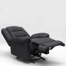 Poltrona Relax Reclinabile Manuale 89x100x100 cm in Tessuto Nero