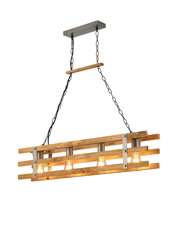 Lampada a Sospensione da Interno E27 in Metallo Nickel Anticato sconto