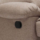 Poltrona Relax Reclinabile Manuale 89x100x100 cm in Tessuto Beige