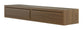 Mensola da Parete con 2 Cassetti 88,2x13,4x23,7 cm in Fibra di Legno Domino Maxi Rovere Tabacco