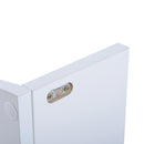 Libreria Moderna con Mensole da Parete in Legno MDF Bianco 16x16x50 cm 