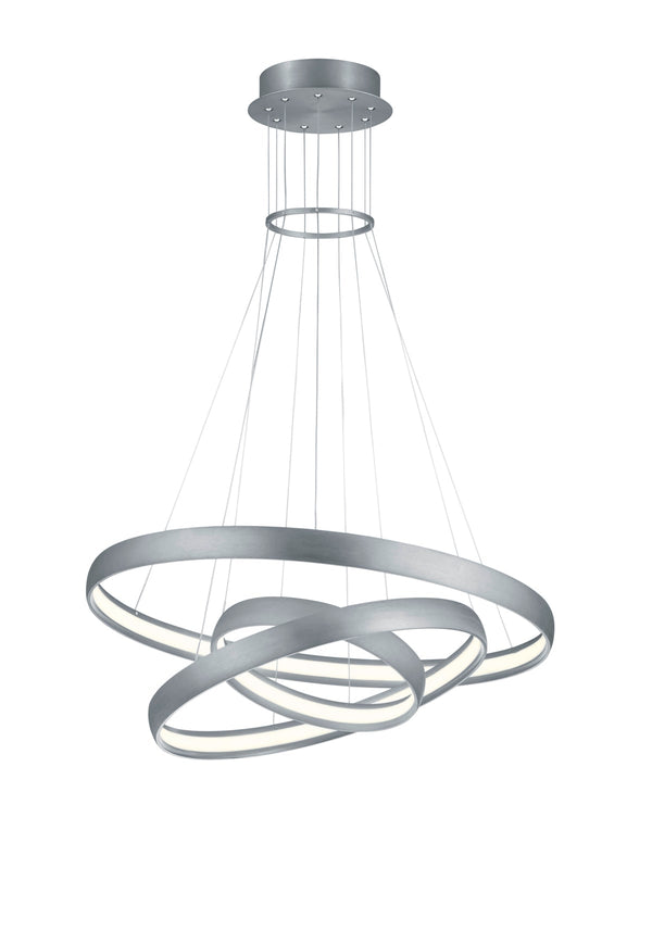 Lampada a Sospensione da Interno a LED in Metallo Alluminio Spazzolato online