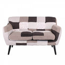 Divano 2 Posti 130x80x68 cm in Tessuto Elegant
