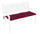 Cuscino Poly180 Bordeaux per Panca 2 Posti in Tessuto per Esterno