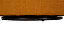 Poltrona Girevole Siena Senape 83,5x66x80 cm in Ferro e Compensato e Spugna e Poliestere Senape      
