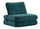 Poltrona Letto Faster Petrolio 80x100x80 cm in Spugna e Poliestere Verde acqua