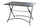 Tavolo Pieghevole da Giardino 110x70x72 cm in Acciaio Grigio Scuro