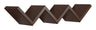 Mensola da Parete Libreria Zigzag 56x15,5 cm in Fibra di Legno Saetta Wengè