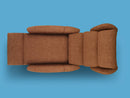 Poltrona Alzapersona 72x80-175x111 cm con Bracciolo Fisso Dispositivo Medico 1 in Poliestere Nosteo Lenny 641 Marrone 