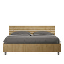 Letto Matrimoniale Testata Doghe Inclinata Ankel Quercia Varie Misure