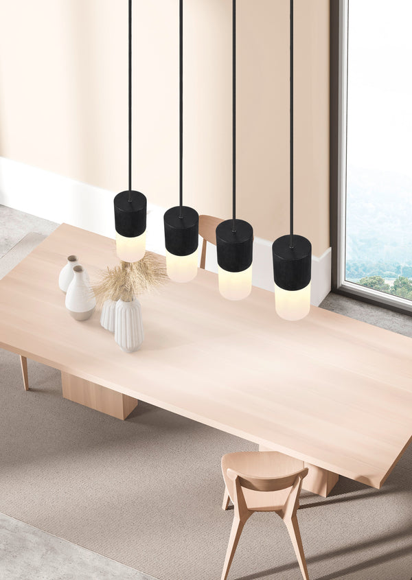 sconto Lampada a Sospensione da Interno E27 in Metallo Nero Opaco