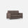 Divano 2 Posti 158x85x85 cm Karay in Tessuto Talpa