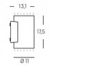 Applique da Esterno a LED 10W+10W 3000K Sovil Grigio