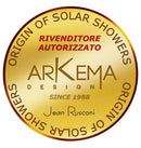 Doccia Solare da Esterno Giardino 30L Miscelatore Arkema Spring S Fascia Inox Verde