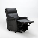 Poltrona Alzapersona Elettrica 1 Motore 60x73x104 cmin Similpelle Nero