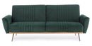 Divano Letto Johnny Velluto Verde Scuro in Velluto