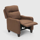 Poltrona Relax Reclinabile Manuale 106x74x74 cm in Tessuto Marrone